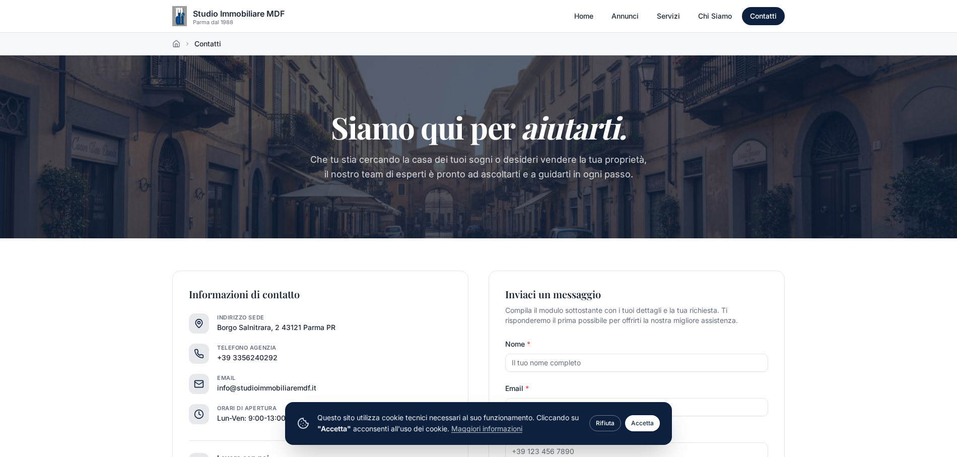 Studio Immobiliare MDF — CONTATTI